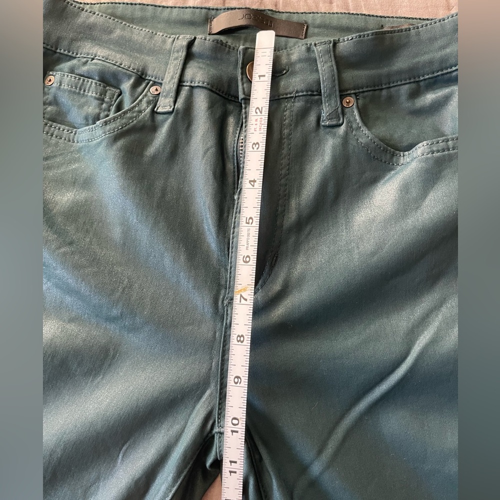 Joe’s Jeans the Charlie high rise skinny ankle coated modal blend green size 27 - Picture 3 of 10